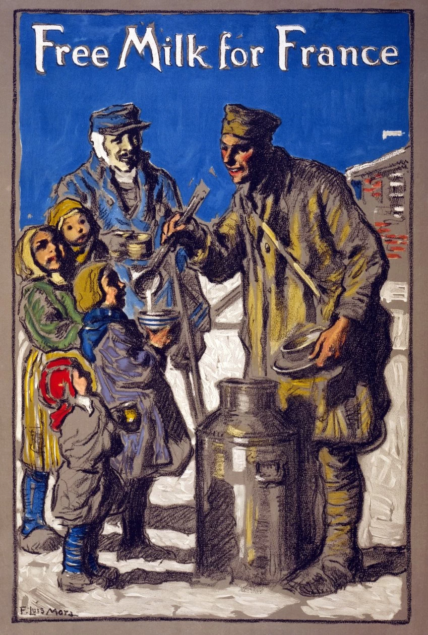 Latte Gratuito per la Francia, 1918